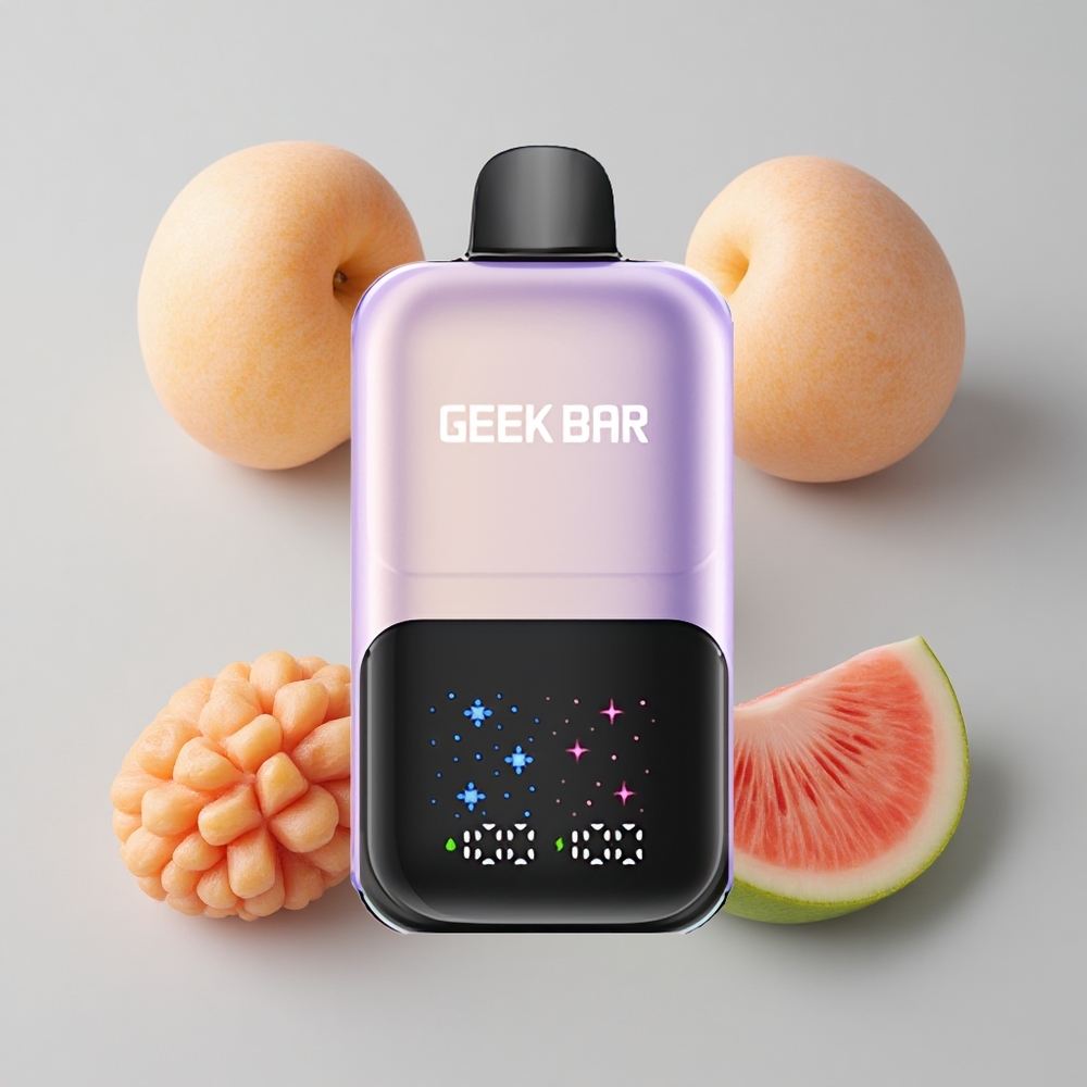 Broskyňa Mangov Melónový ľad GEEK BAR 2GO 50000 Puffs Interaktívny Veľký Displej veľkoobchod Slovensko