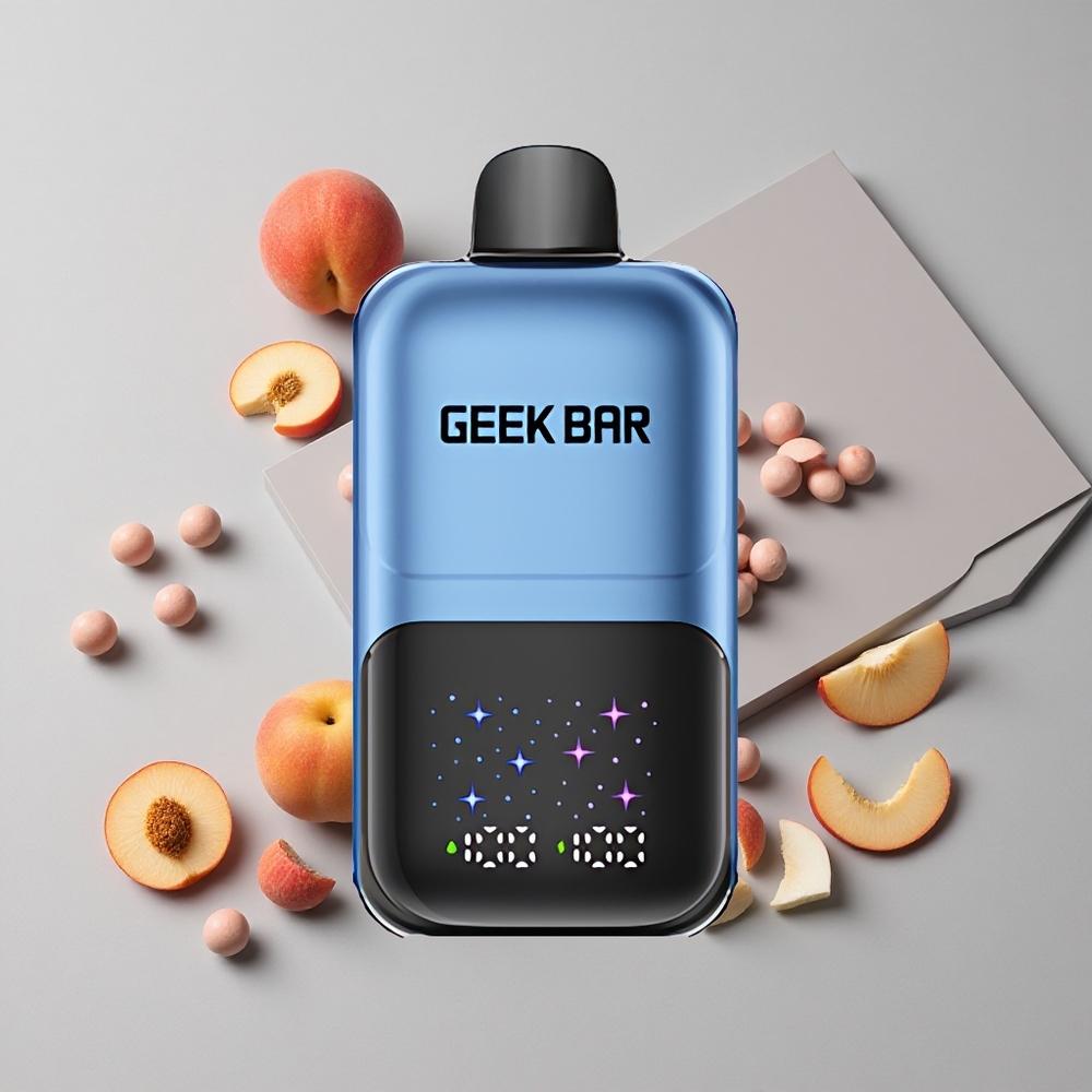 Broskyne & Bobule GEEK BAR 2GO 50000 Puffs Interaktívny Veľký Displej veľkoobchod Slovensko