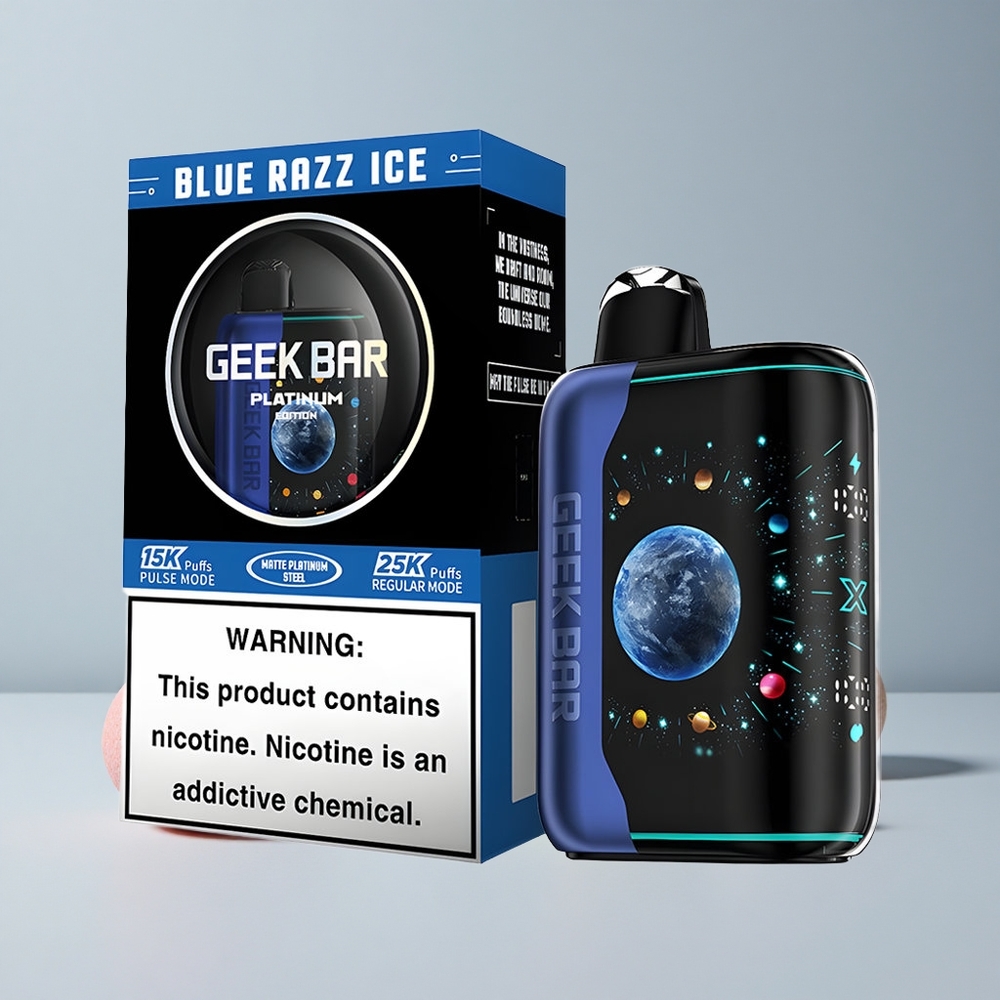 Modrá Malina Ľadová GEEK BAR Platinum Edition 25000 Puffs Dual Mesh Cievka veľkoobchod Slovensko