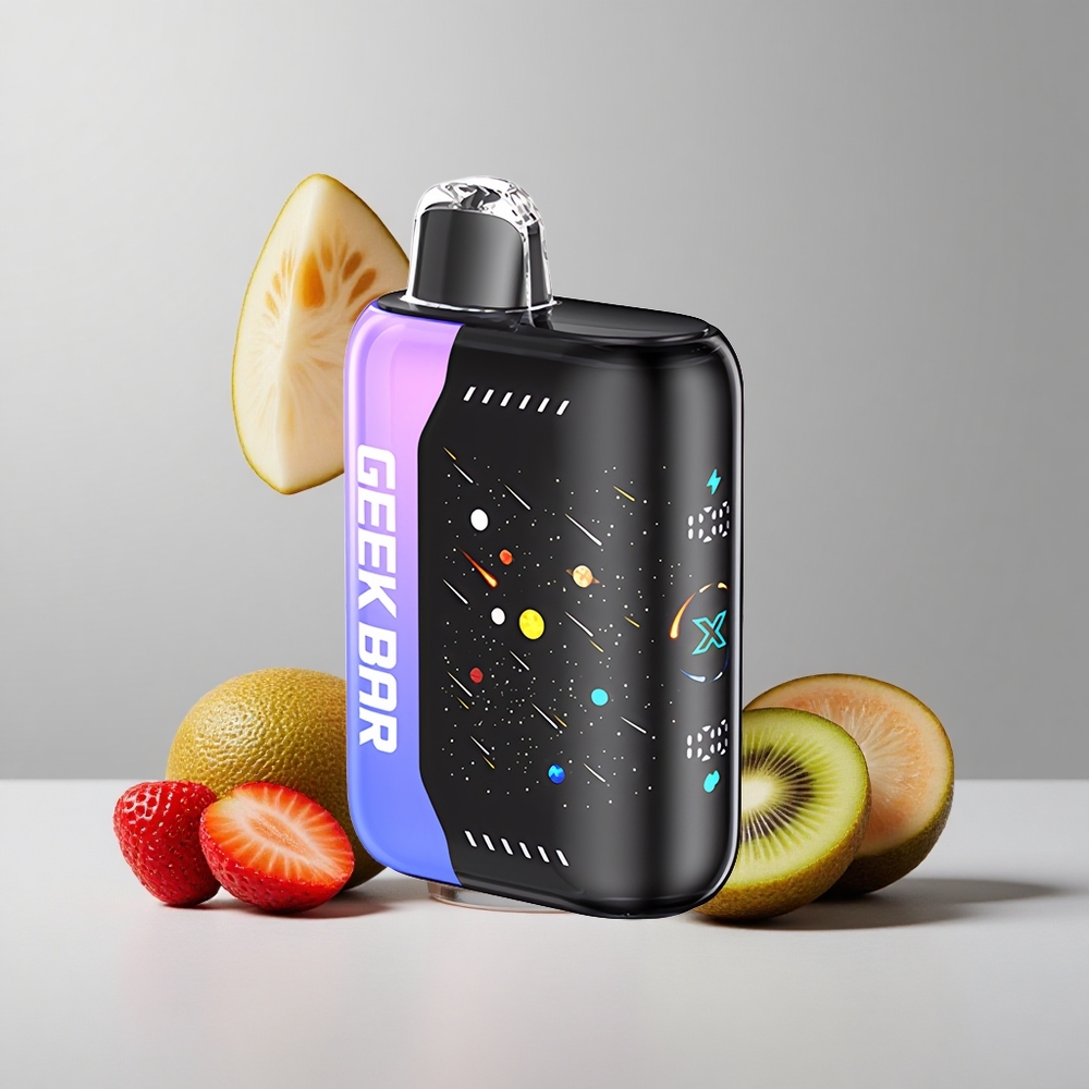 Jahoda-Kivi Ľadová GEEK BAR Pulse X 42K Puffs Meteor Edition Dvojité Sieťové Cievky veľkoobchod Slovensko