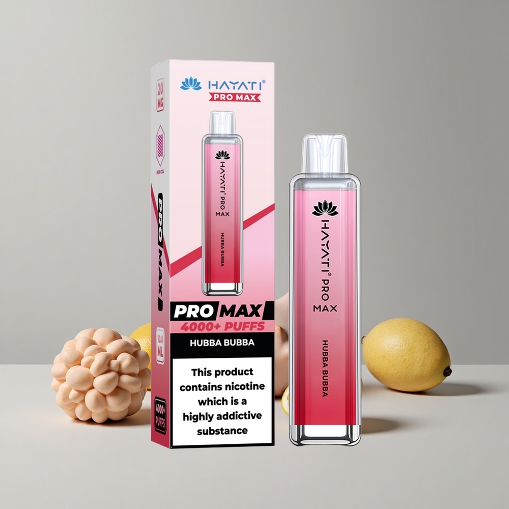 Hubba Bubba Hayati Pro Max 4000 Puffs 1400mAh batéria a 2% 5% nikotínu sila veľkoobchod Slovensko