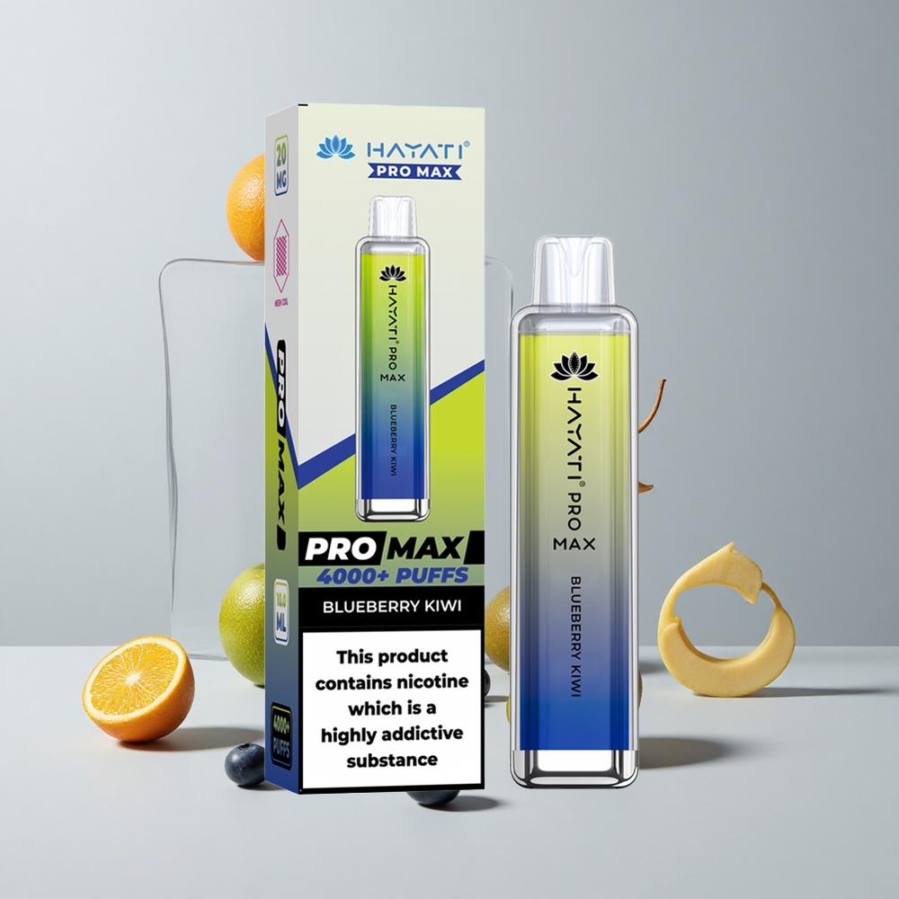 Jahoda Kiwi Hayati Pro Max 4000 Puffs Dobíjateľná Bateria 2% 5% nikotínu veľkoobchod Slovensko