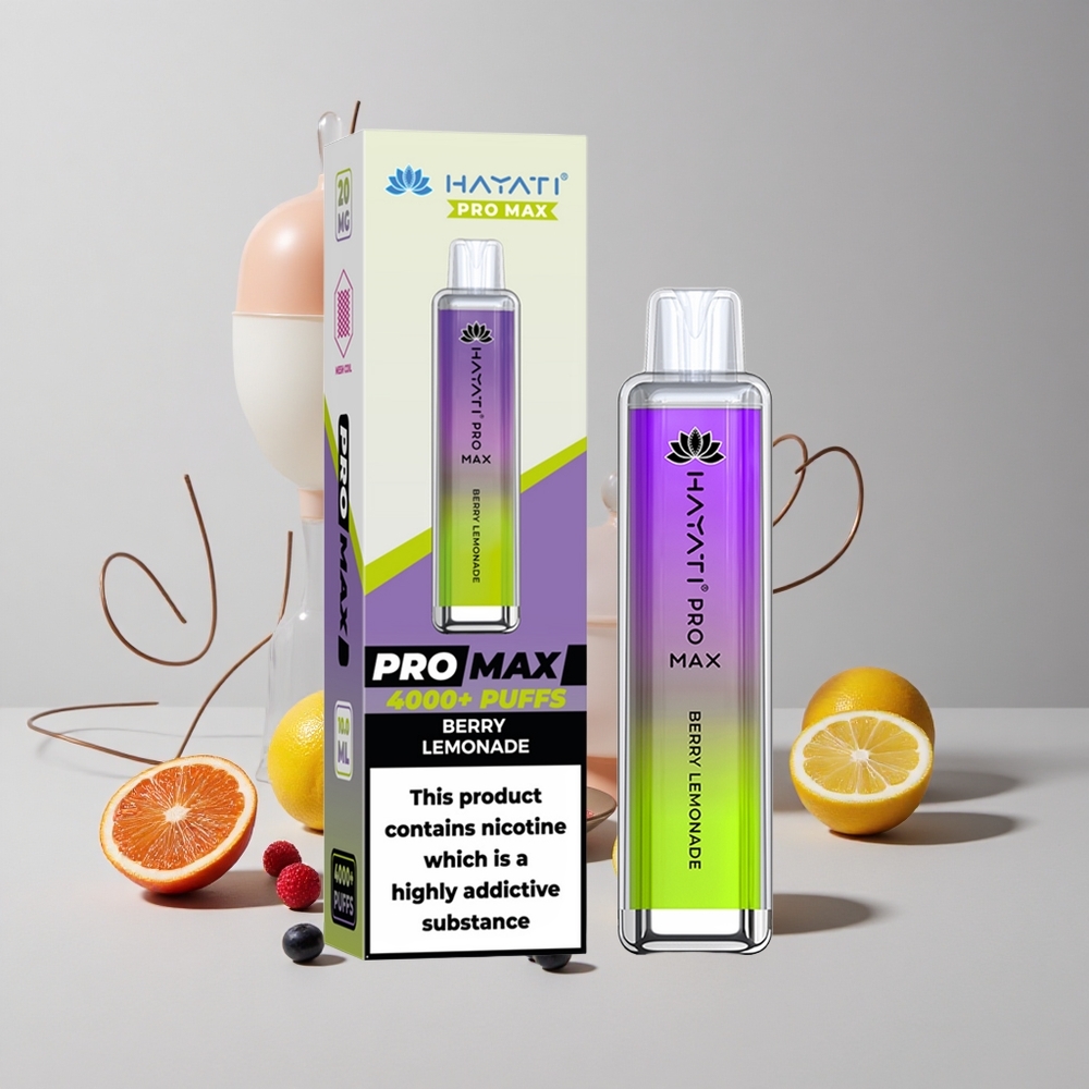 Jahoda Limonáda Hayati Pro Max 4000 Puffs 2ml nádrž s 10ml auto dopĺňaním veľkoobchod Slovensko