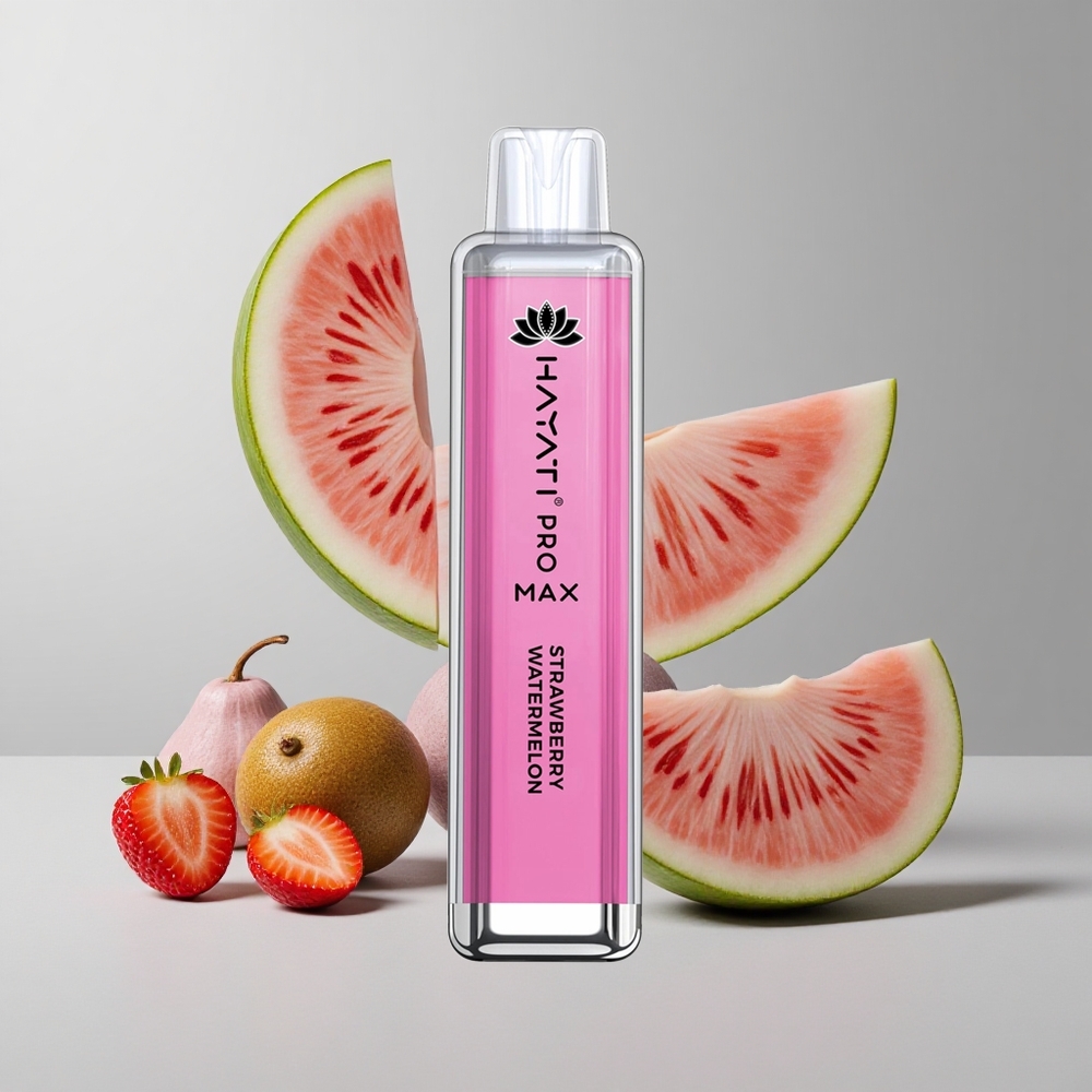 Jahoda Vodný Melón Hayati Pro Max 4000 Puffs 2ml Nádoba S 10ml Automatickým Dopĺňaním veľkoobchod Slovensko