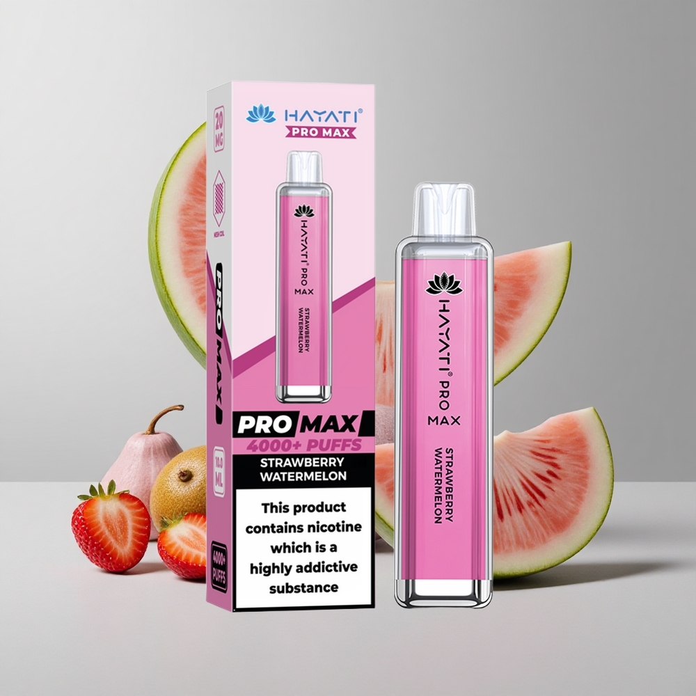 Jahoda Vodný Melón Hayati Pro Max 4000 Puffs 2ml Nádoba S 10ml Automatickým Dopĺňaním veľkoobchod Slovensko