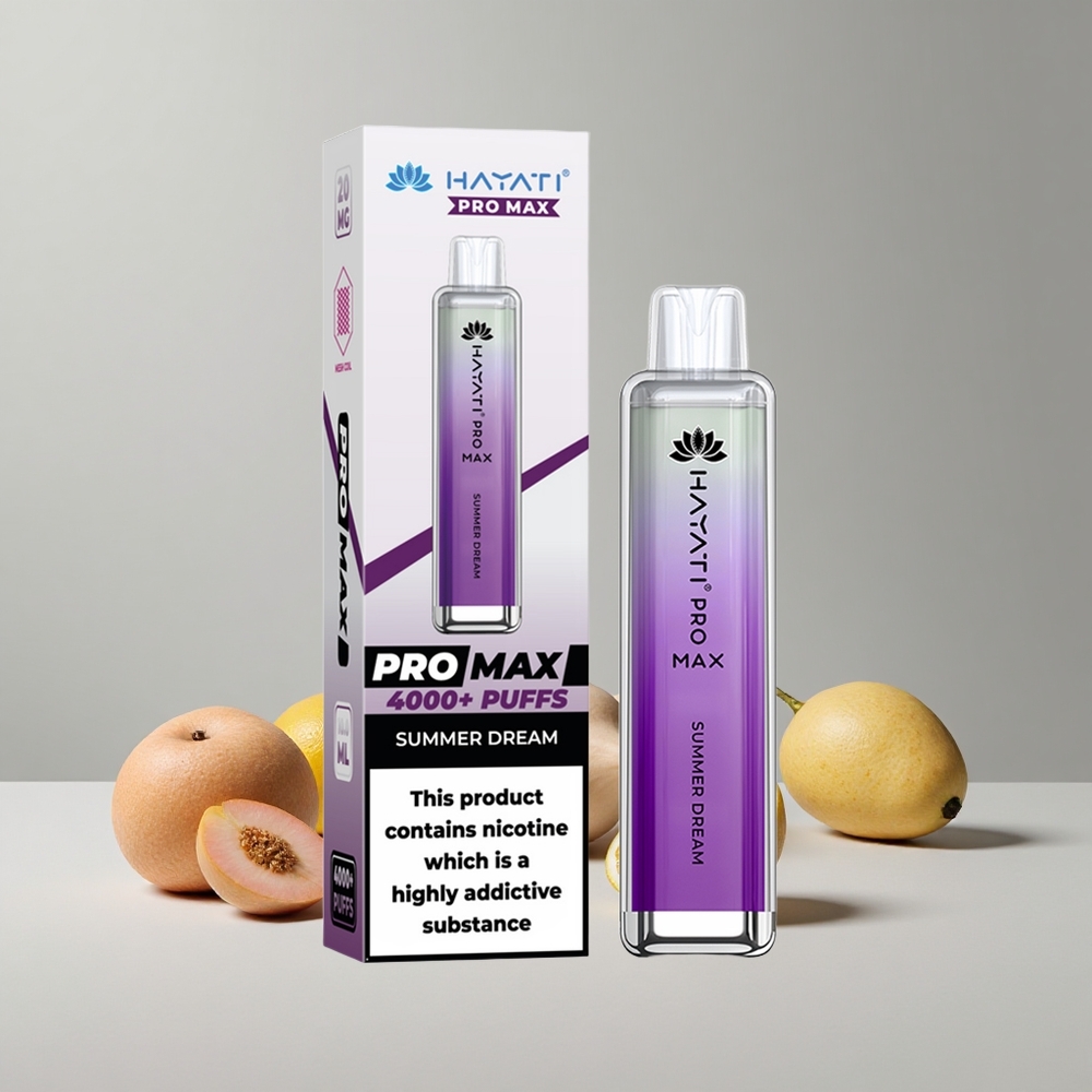 Letný Sen Hayati Pro Max 4000 Puffs S dobíjateľnou batériou a 2ml nádržou veľkoobchod Slovensko