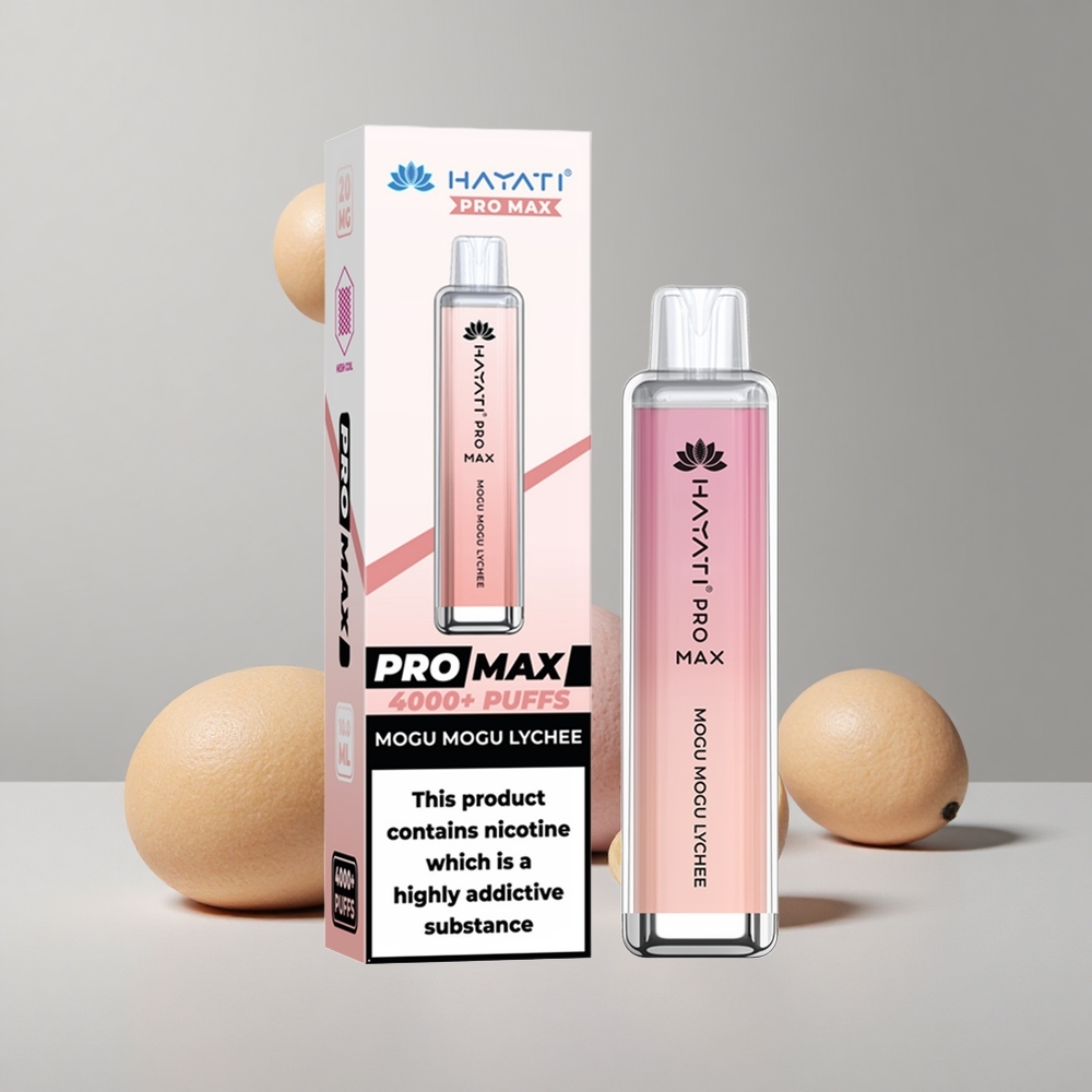 Liči Hayati Pro Max 4000 Pôstov Jednorazové Vape 2% 5% nikotínu, 1400mAh Batéria veľkoobchod Slovensko