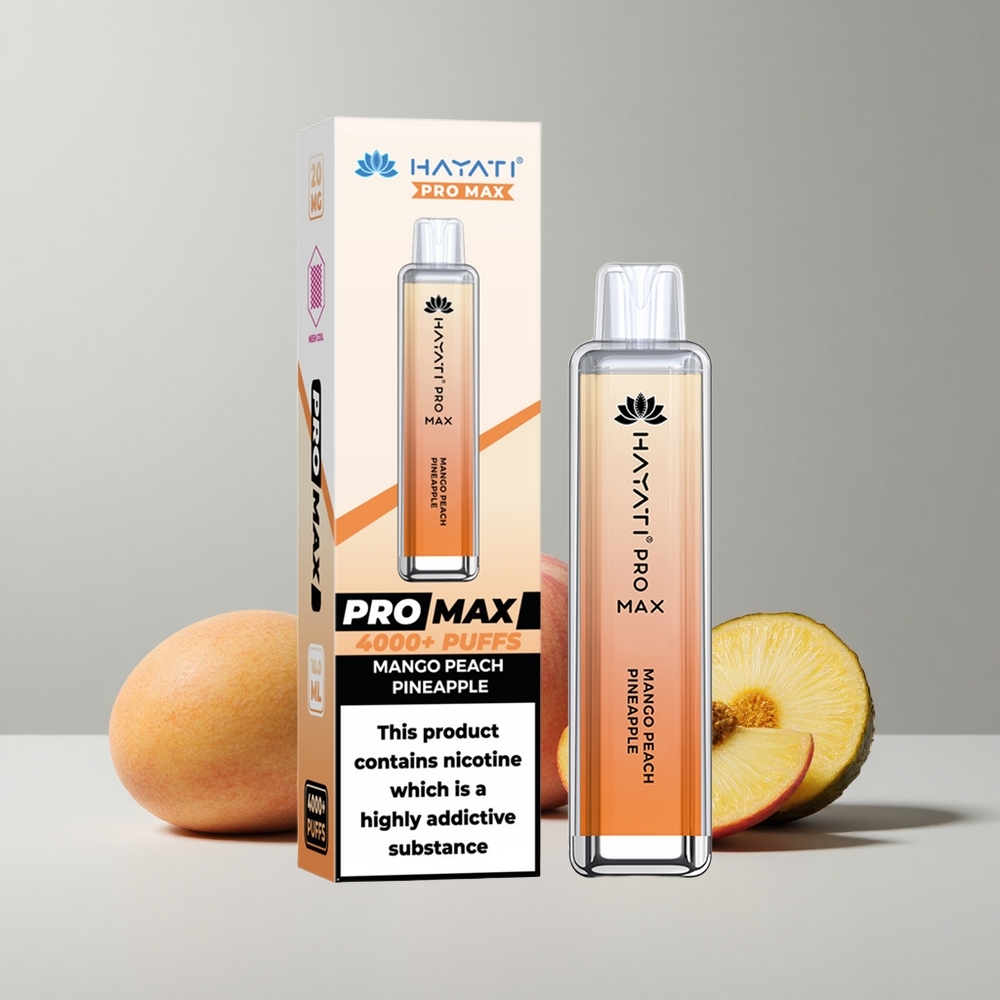 Mango Broskyňa Ananás Hayati Pro Max 4000 Puffs Nabíjateľná Batéria veľkoobchod Slovensko
