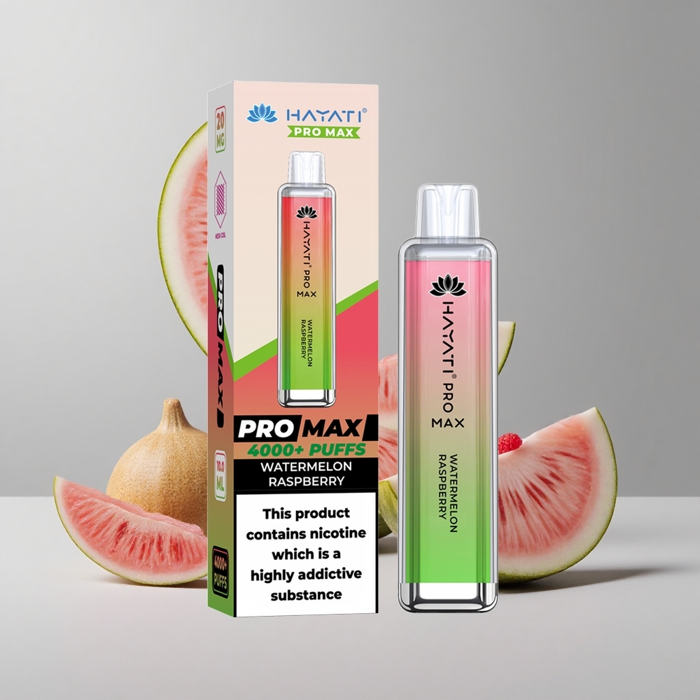 Melón Malina Hayati Pro Max 4000 Puffs Dobíjateľná Batéria 1400mAh veľkoobchod Slovensko