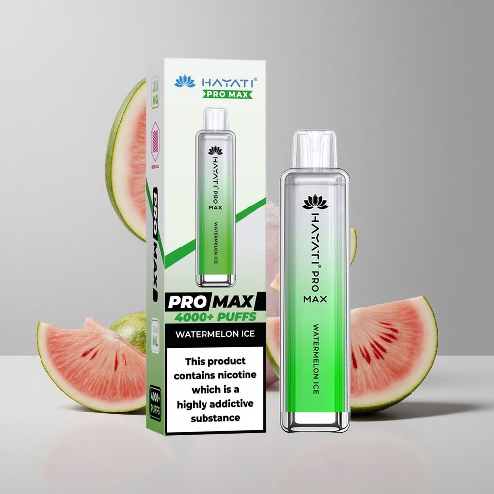 Melónový ľad Hayati Pro Max 4000 Puffs Dual 1.1 Ohm Mesh Cievka veľkoobchod Slovensko