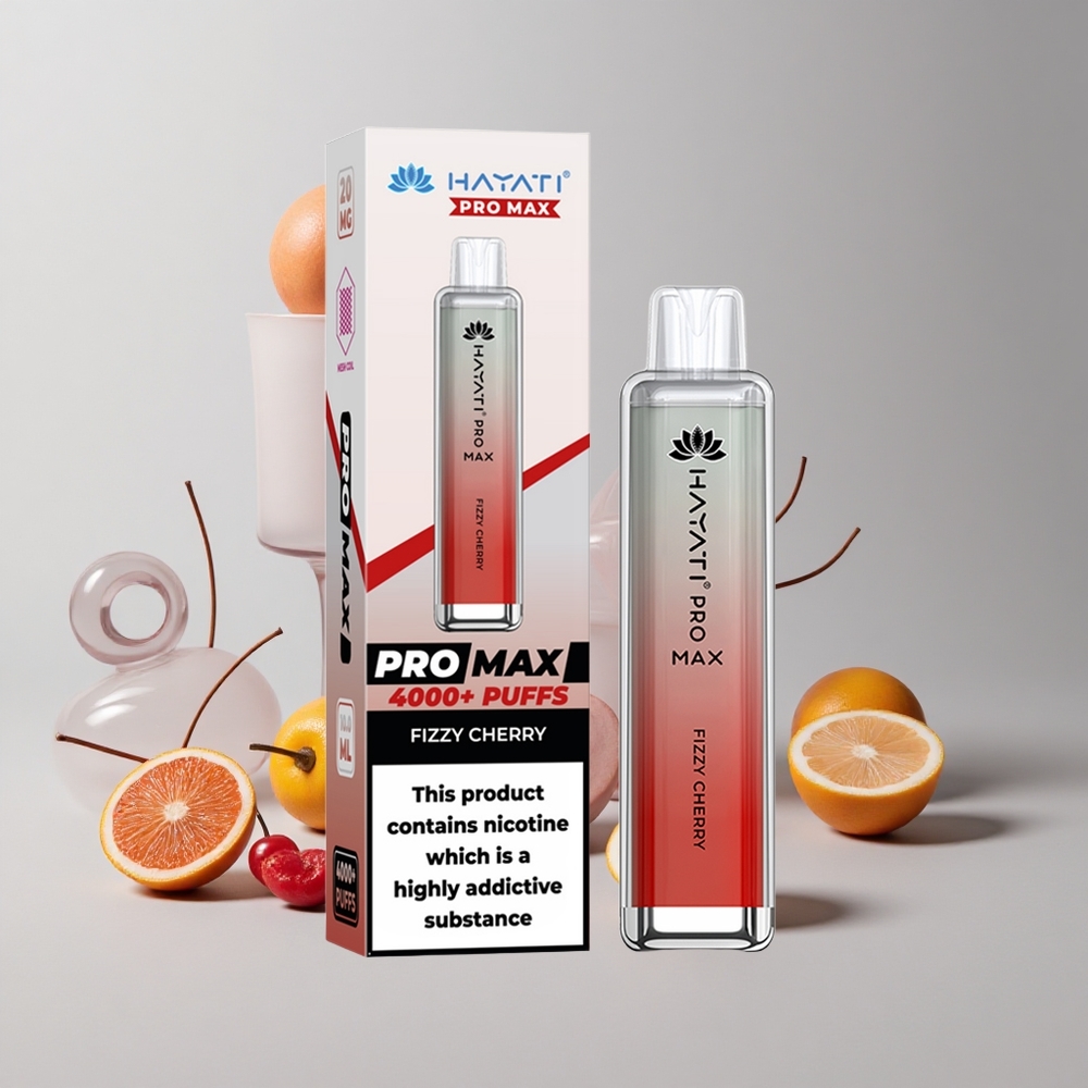 Čerešňovo Bublinkový Hayati Pro Max 4000 Puffs Dobíjateľná Batéria veľkoobchod Slovensko