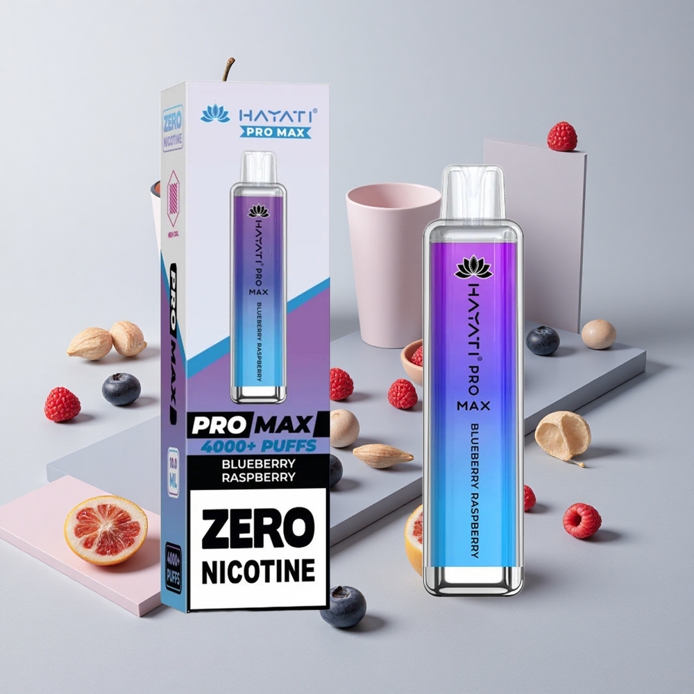 Čučoriedka Malina Hayati Pro Max 4000 Puffs 1400mAh Batéria Crystal veľkoobchod Slovensko