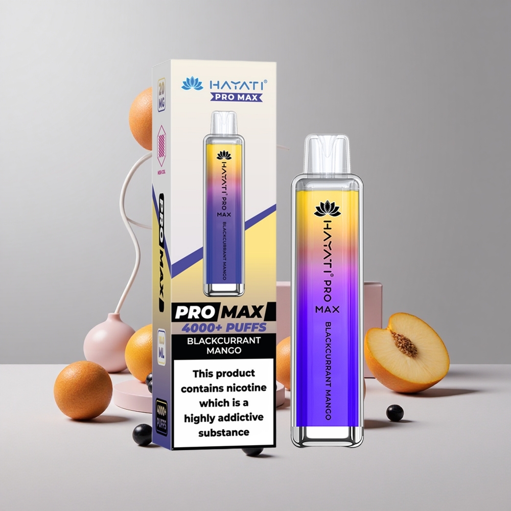 Čučoriedka-Mango Hayati Pro Max 4000 Puffs S dobíjateľnou batériou a 1400mAh veľkoobchod Slovensko