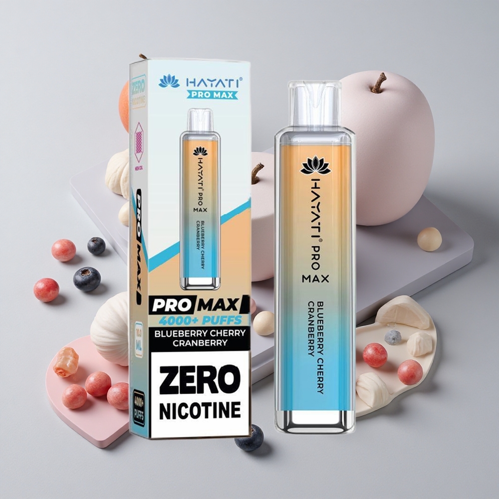 Čučoriedka Čerešňa Brusnica Hayati Pro Max 4000 Puffs 2% 5% nikotínu a 1400mAh Batéria veľkoobchod Slovensko