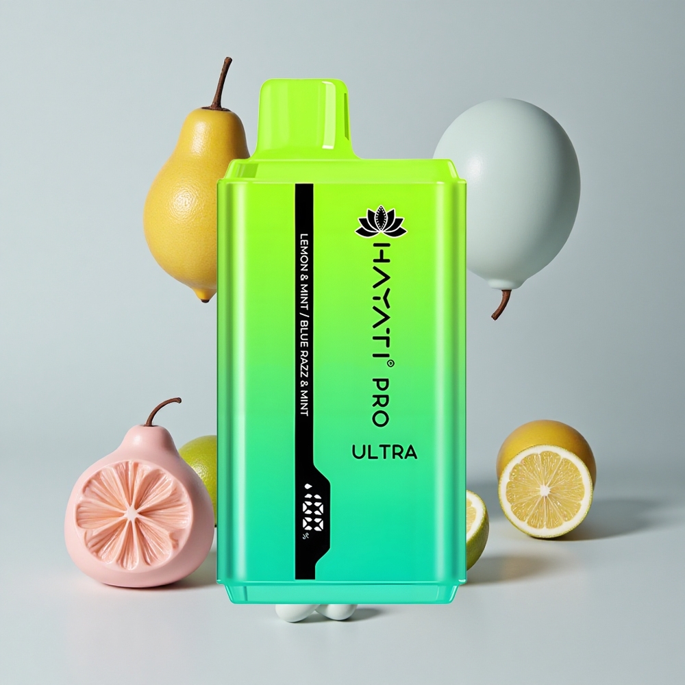Citrón & Mäta Modrá Malina & Mäta Hayati Pro Ultra 15000 Puffs 850mAh Batéria 2 12ml Kapacita veľkoobchod Slovensko