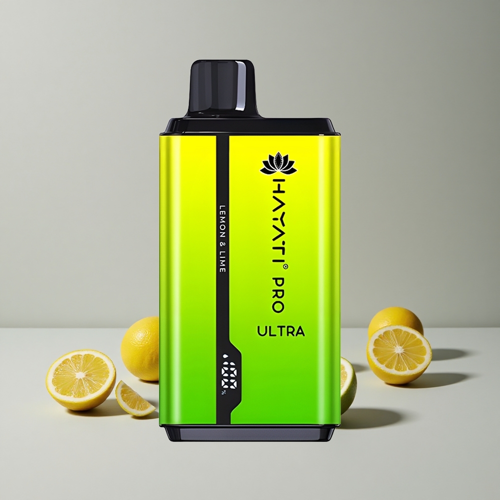 Citrón a Limetka Hayati Pro Ultra 15000 Puffs 12ml 2% nikotín veľkoobchod Slovensko