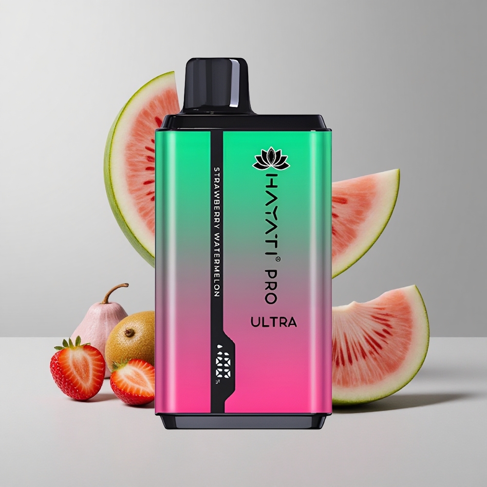Jahoda Vodný melón Hayati Pro Ultra 15000 Puffs 2 12ml Tekutina 2% Nikotín veľkoobchod Slovensko