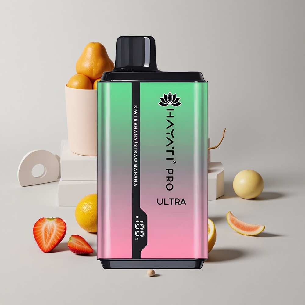 Kiwi Banán Hayati Pro Ultra 15000 Puffs 2 12ml Kapacita 2% Nikotín veľkoobchod Slovensko