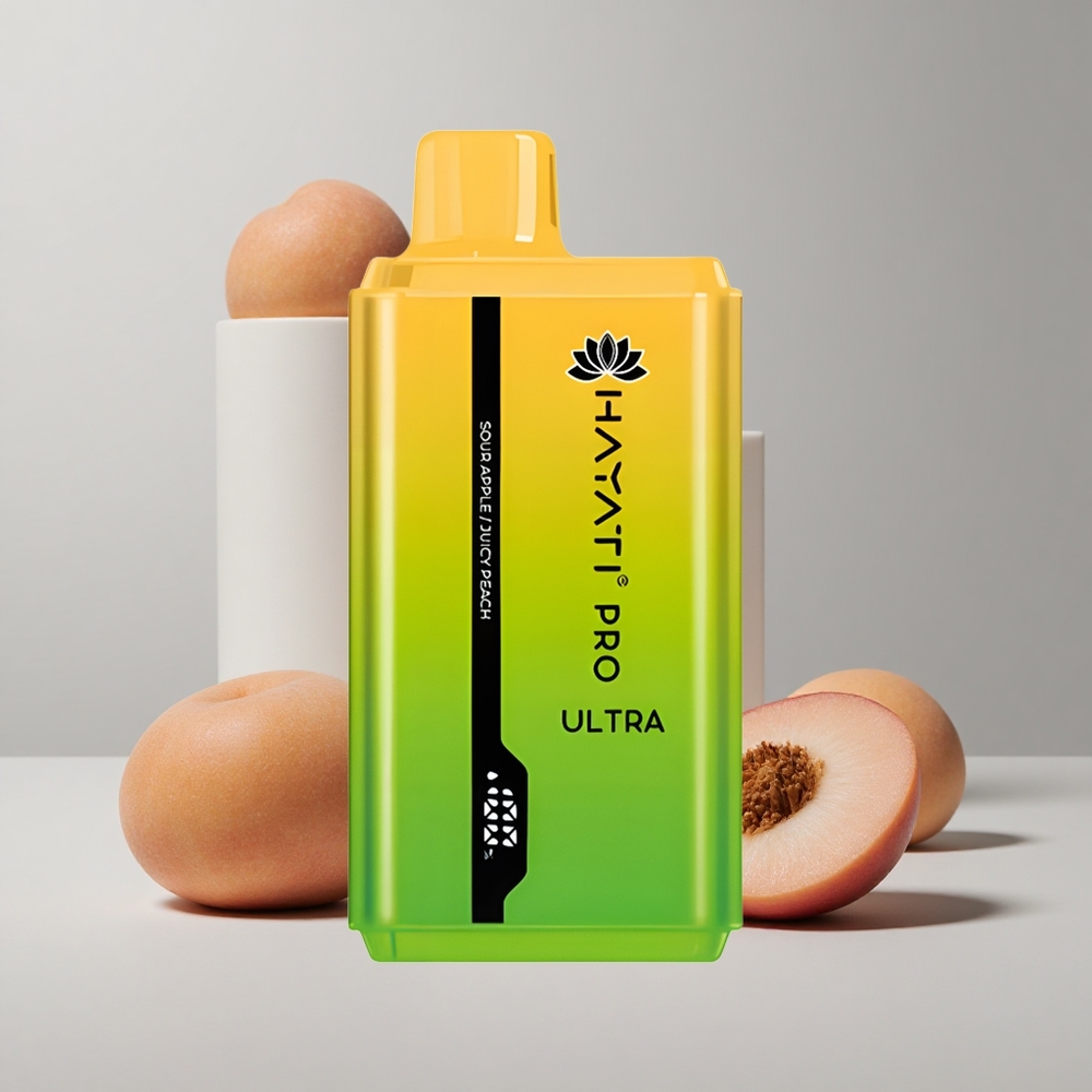 Kyslé jablko Hayati Pro Ultra 15000 Fajčiek Batéria 850mAh veľkoobchod Slovensko