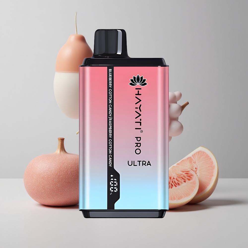 Čučoriedková cukrová vata Hayati Pro Ultra 15000 Puffs Batéria 850mAh veľkoobchod Slovensko