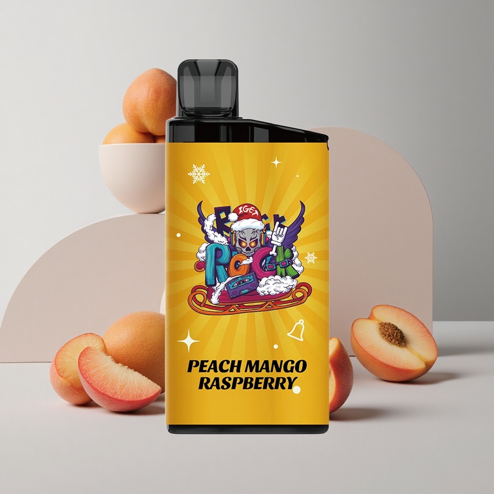 Broskyňa Mäta Malina IGET Bar 3500 Puffs 1400 mAh Batéria 1.2 Ohm Mriežková Cievka veľkoobchod Slovensko