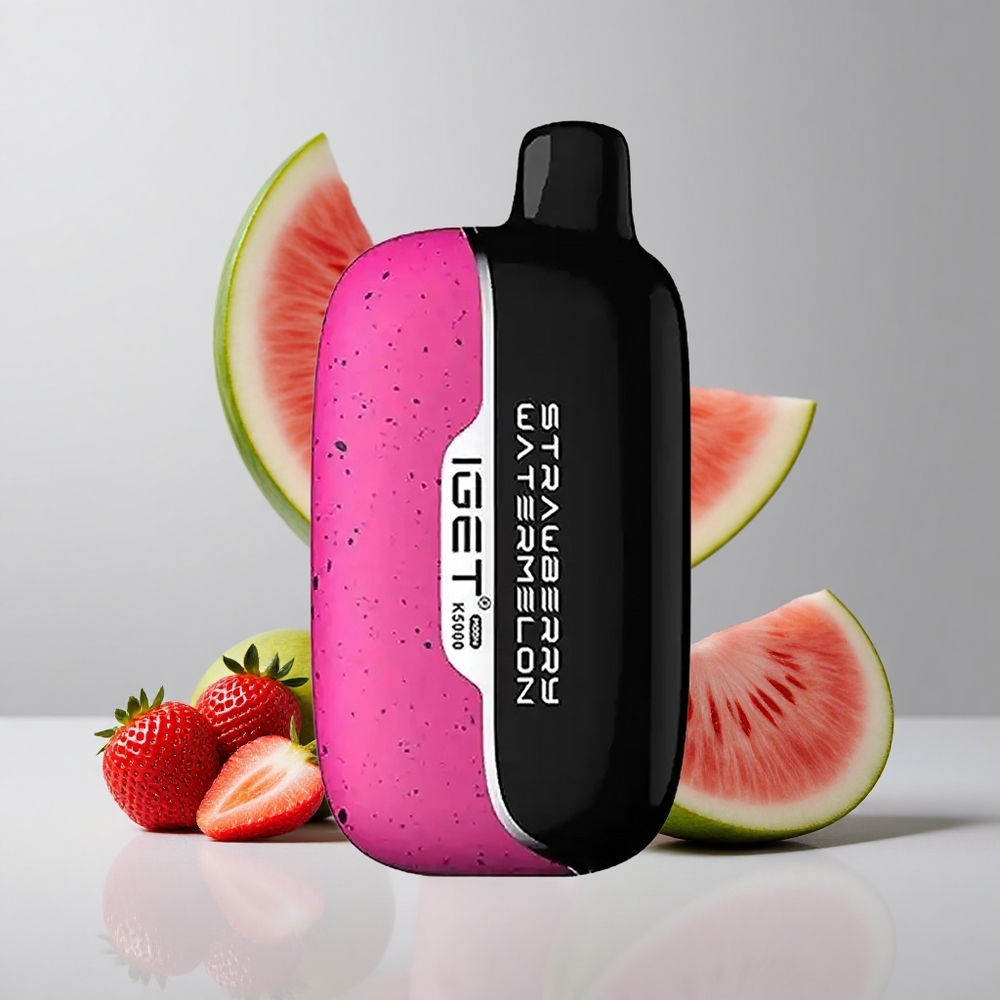Jahoda Vodný Melón Ľadový IGET Moon K5000 5000 Puffs Mesh Cievka 1.35 Ohm veľkoobchod Slovensko