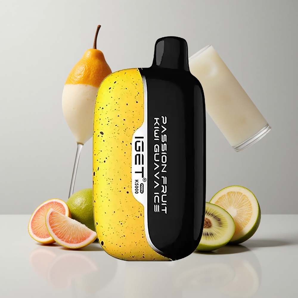 Marhuľa Kivi Guava Ľad IGET Moon K5000 5000 Ťahy 1.35 Ohm Mesh Coil veľkoobchod Slovensko
