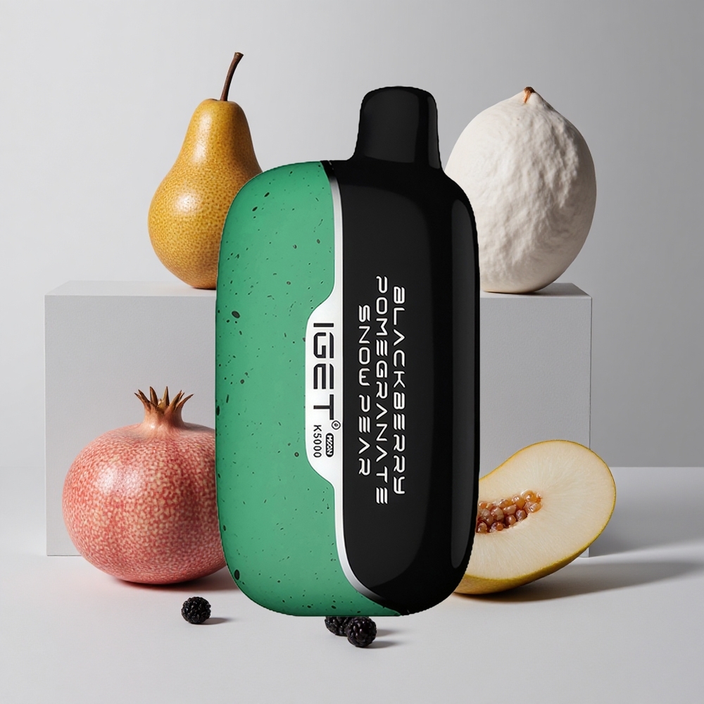 Černica Granátová Hruška IGET Moon K5000 5000 Puffs Mesh Cievka 1.35 Ohm veľkoobchod Slovensko