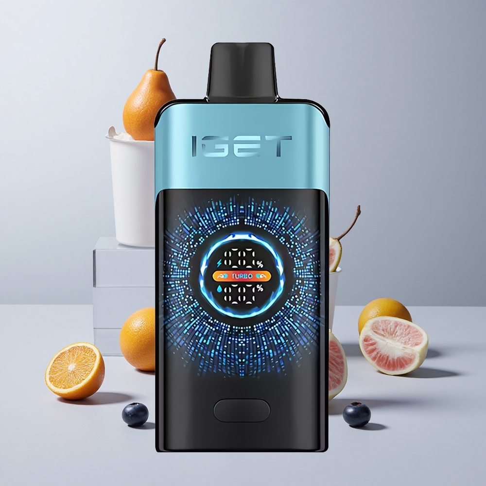 Boruvkový ľad IGET ONE 12000 Puffs 2700 mAh Batéria a 0.6 ohm Dvojitá Mriežková Cievka veľkoobchod Slovensko