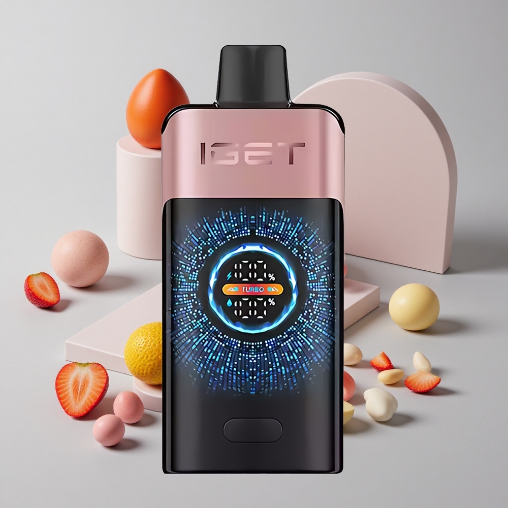 Jahodová Chupa Chups IGET ONE 12000 Puffs Jednorazové Vape 2700 mAh Batéria veľkoobchod Slovensko
