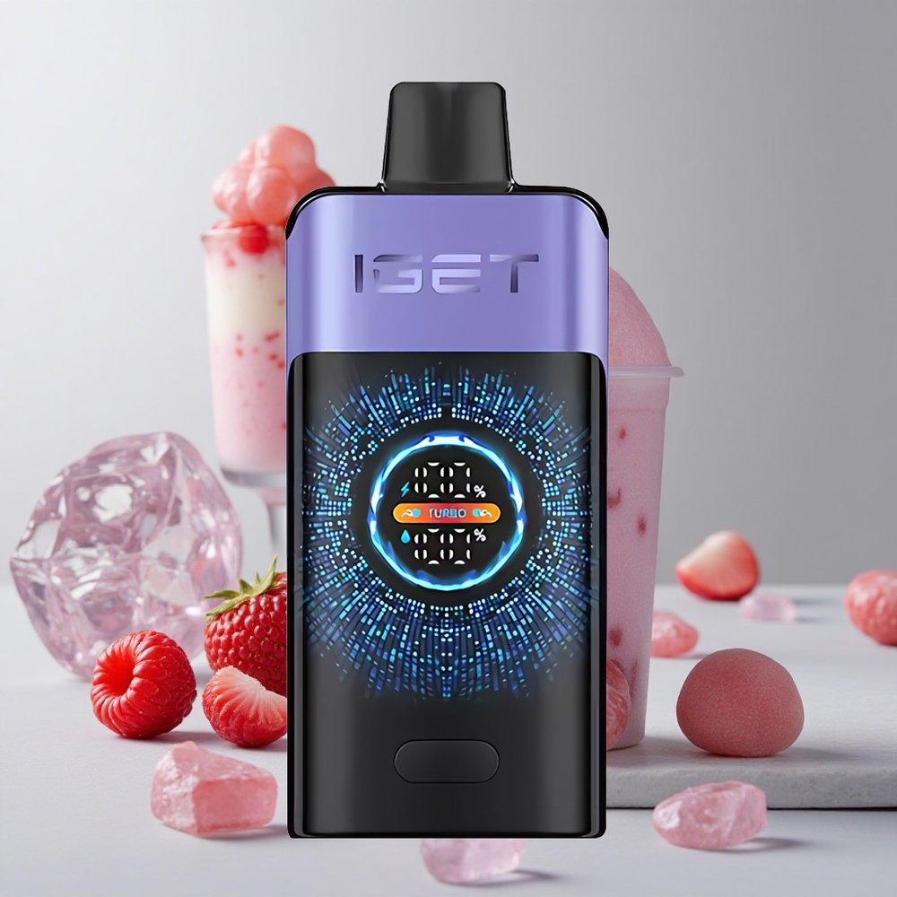 Malinovo Hroznový ľad IGET ONE 12000 Puffs Jednorazové Vape 2700 mAh Batéria veľkoobchod Slovensko