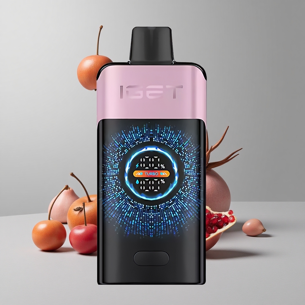 Čerešňa Granátové jablko IGET ONE 12000 Puffs 2700 mAh Batéria 0.6 ohm Dvojitá Mriežka Cievka veľkoobchod Slovensko