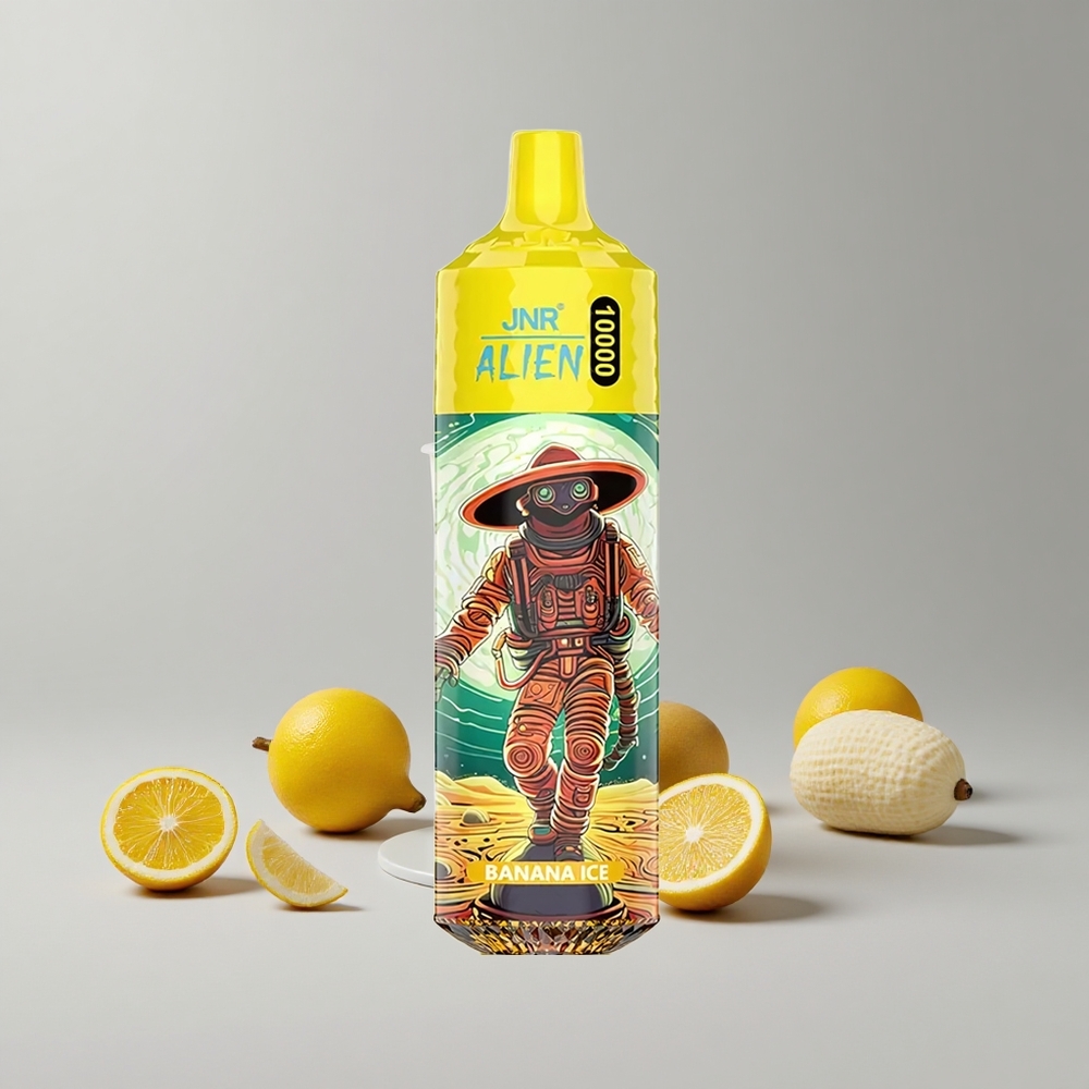Banánová Mrazená JNR Alien 10000 Puffs 850mAh Batéria 20ml Tekutina veľkoobchod Slovensko