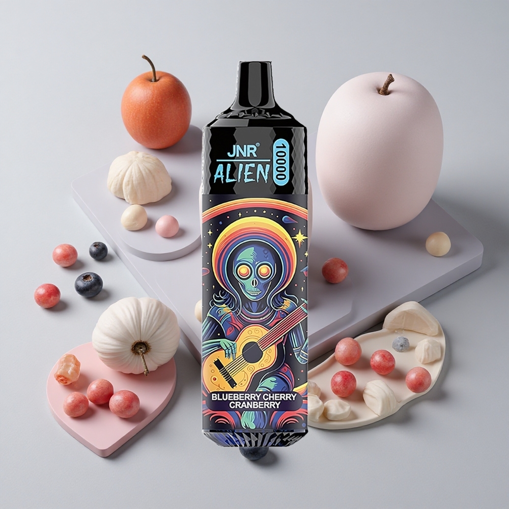 Boruvka Čerešňa JNR Alien 10000 Puffs 850mAh Batéria 20ml E-kvapka veľkoobchod Slovensko