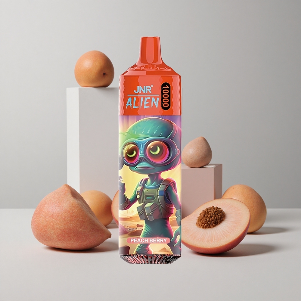 Broskyňa Bobule JNR Alien 10000 Puffs 850mAh Batéria 20ml Kvapalina veľkoobchod Slovensko