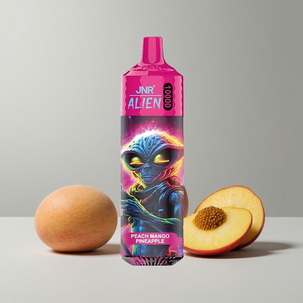 Broskyňa mangá ananás JNR Alien 10000 Puffs 20ml tekutina RGB svetlá veľkoobchod Slovensko
