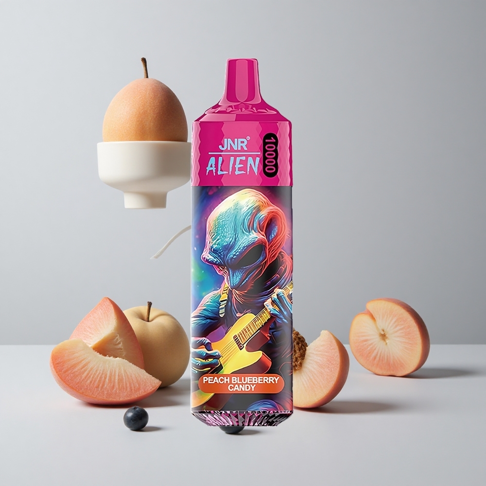 Broskyňa Čučoriedka Candy JNR Alien 10000 Puffs 20ml Kvapalina RGB svetlá veľkoobchod Slovensko