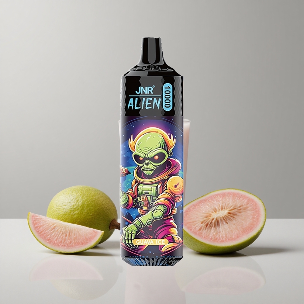 Guava ľadový JNR Alien 10000 Puffs 20ml Tekutina 850mAh Bateria veľkoobchod Slovensko