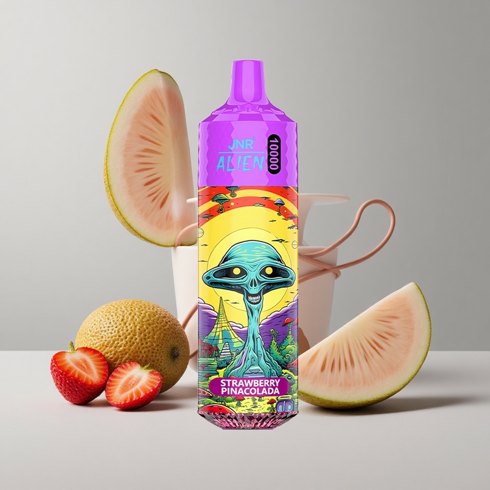Jahoda Pina Colada JNR Alien 10000 Puffs 20ml Tekutina RGB LED veľkoobchod Slovensko