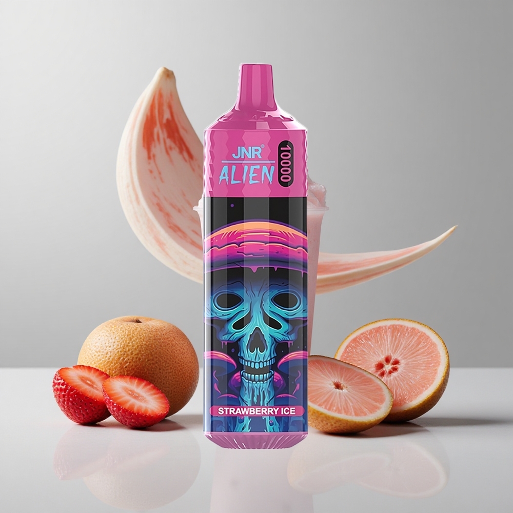 Jahodový ľad JNR Alien 10000 Puffs 20ml E-kvapalina RGB svetlá veľkoobchod Slovensko