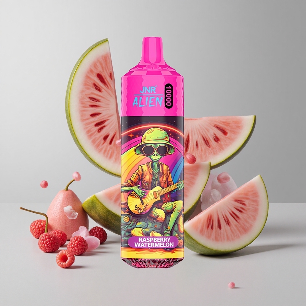 Malina vodný melón JNR Alien 10000 Puffs 850mAh 1.2 Ohm Mesh veľkoobchod Slovensko