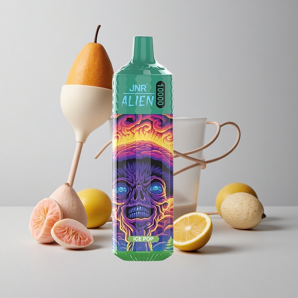 Ľadovo-ovocný JNR Alien 10000 Puffs s 20ml náplňou a RGB LED podsvietením veľkoobchod Slovensko