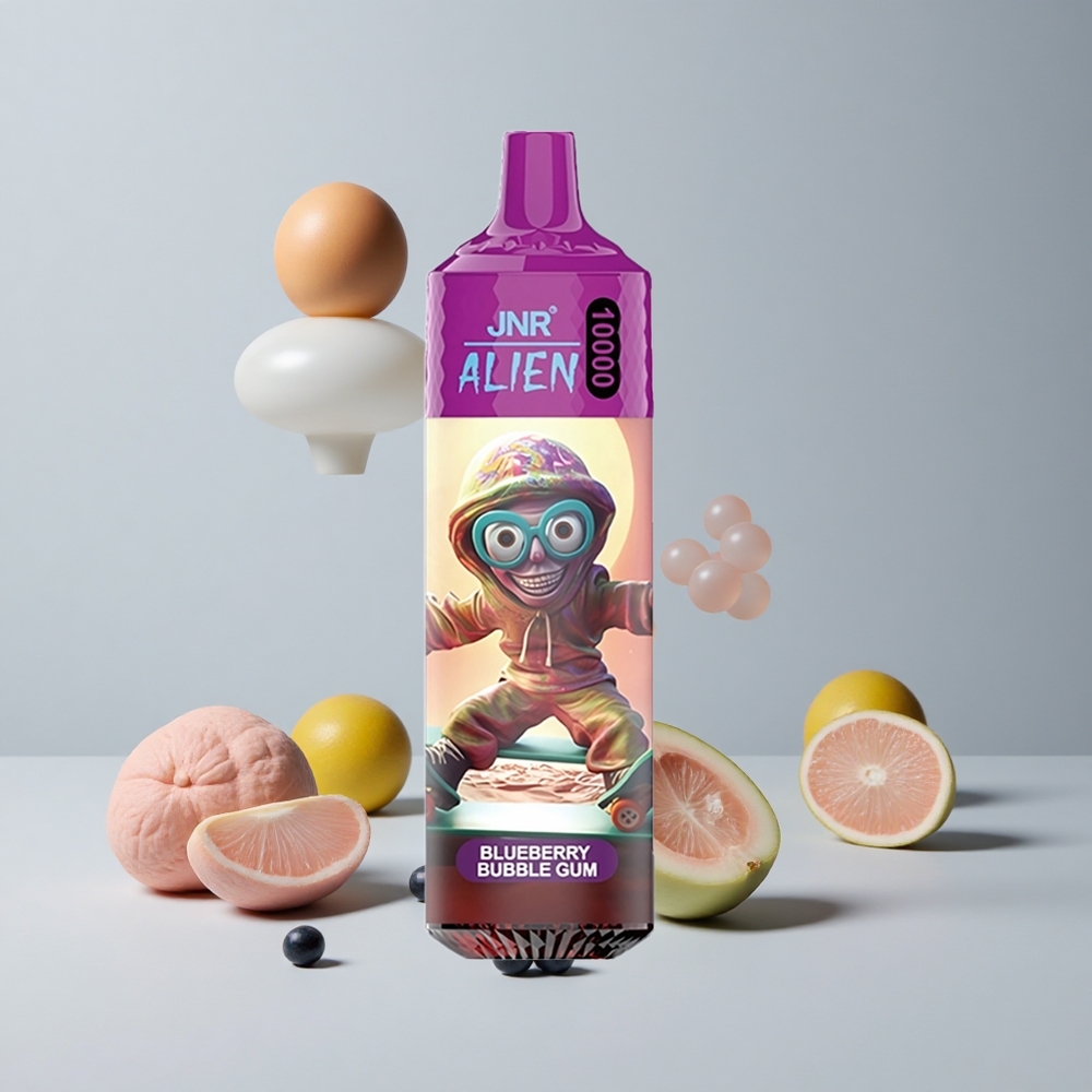 Čučoriedková žuvačka JNR Alien 10000 Puffs 20ml E-liquid RGB LED veľkoobchod Slovensko