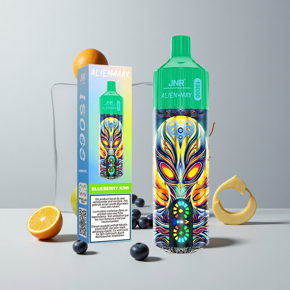 Boruvka Kiwi JNR Alien Max 18000 Puffs Dual Mesh Cievka a Dual Core 28ml E-liquid veľkoobchod Slovensko