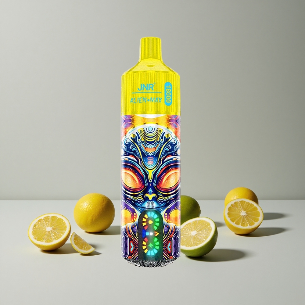 Citrón a Limetka JNR Alien Max 18000 Puffs Inteligentný LED Displej a Dvojité Mesh Cievky veľkoobchod Slovensko