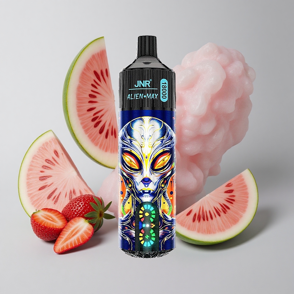 Jahoda Vodný Melón Bubblegum JNR Alien Max 18000 Puffs Smart LED Displej Dvojité Mriežkové Cievky veľkoobchod Slovensko