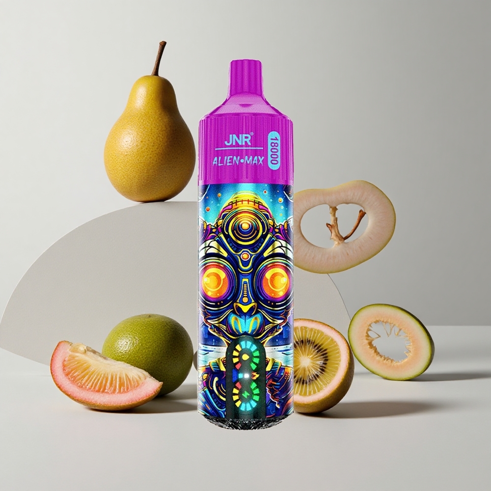 Kivi Marhuľa Guava JNR Alien Max 18000 Puffs Inteligentný LED Displej 28ml E-liquid veľkoobchod Slovensko