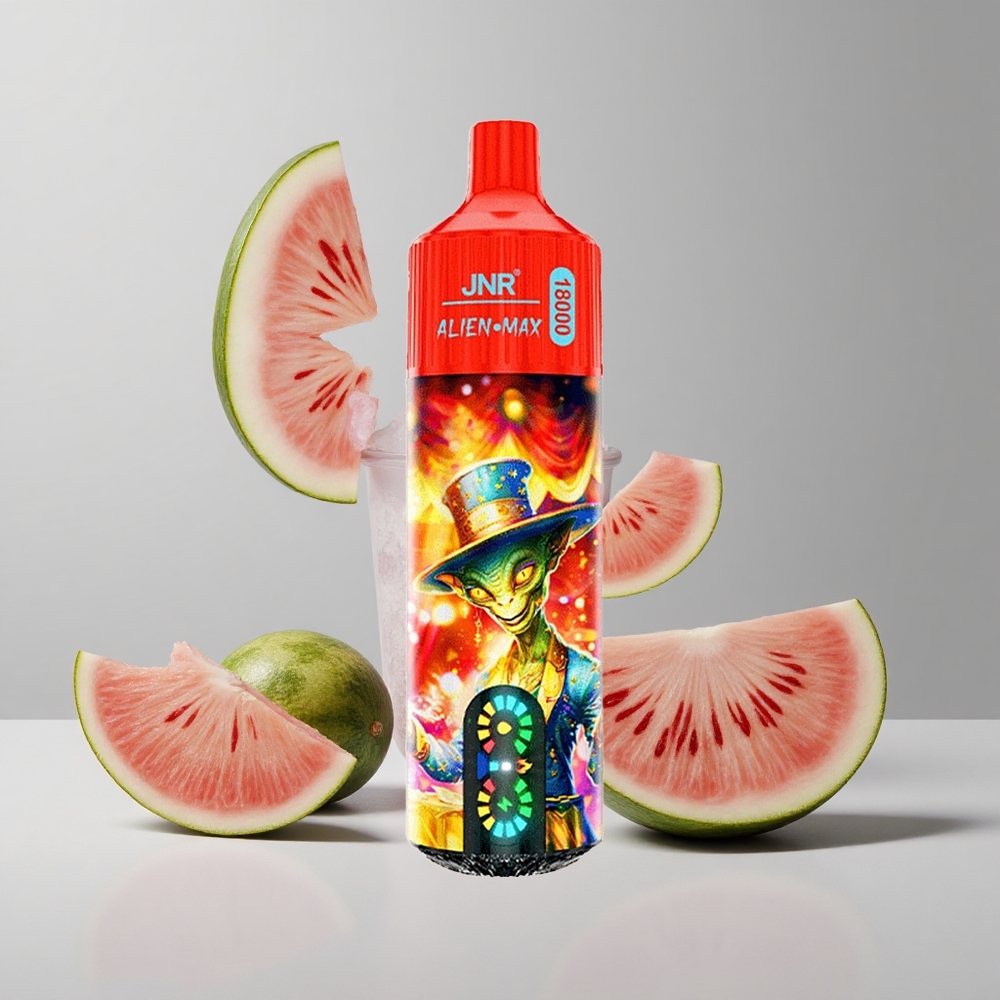 Melónový ľad JNR Alien Max 18000 Puffs Inteligentný LED Displej 28ml E-kvapalina veľkoobchod Slovensko