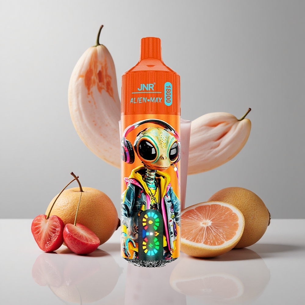 Šumivá Čerešňová Kola JNR Alien Max 18000 Puffs Inteligentný LED Displej 28ml E-kvapalina veľkoobchod Slovensko