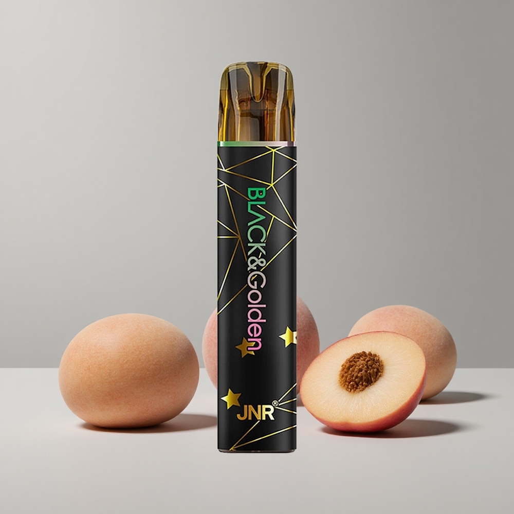 Broskyňa JNR Black&Golden 600+200 Puffs 550mAh Batéria veľkoobchod Slovensko